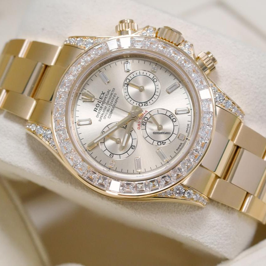 Chronograph Daytona Gold & Diamonds Men'S Watch