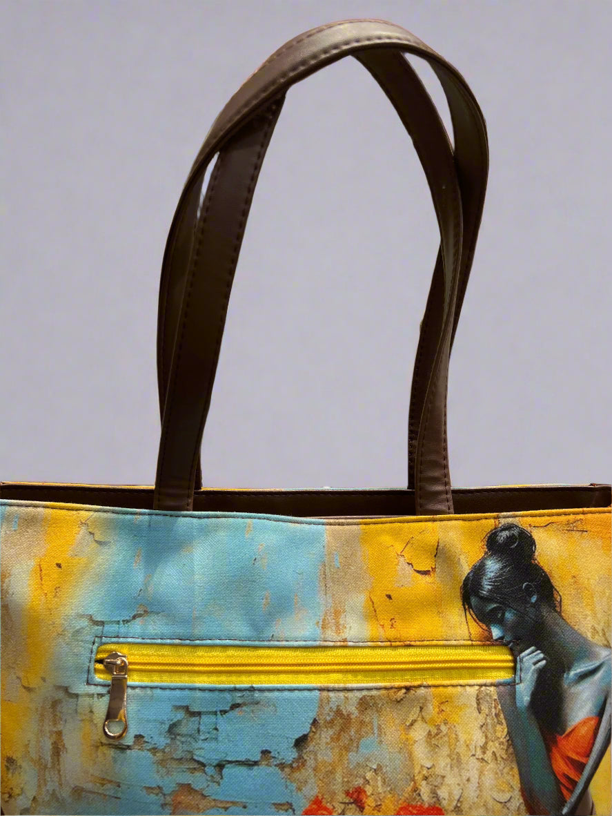 Esbeda Multicolored Texture HandBag for Womens