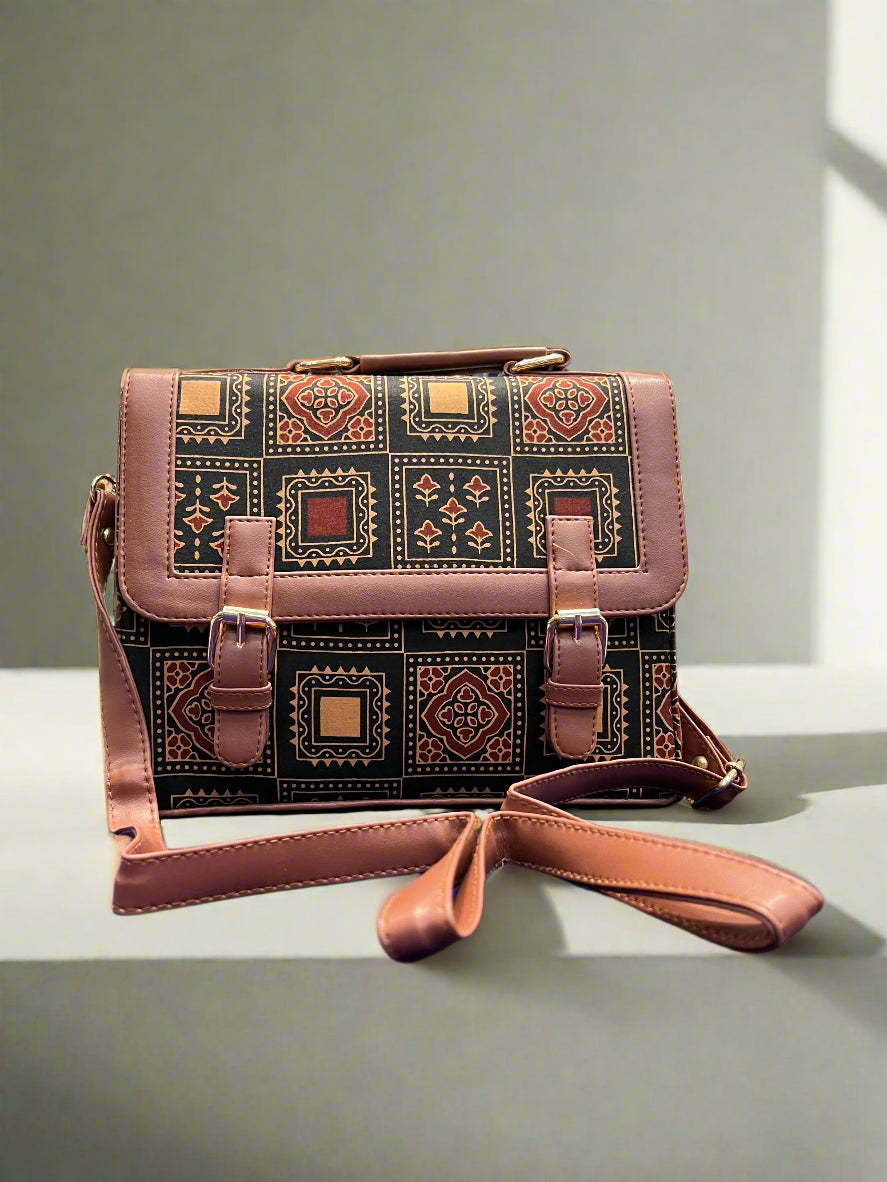 Traditional Flap Over Buckle Hand/Sling Bag