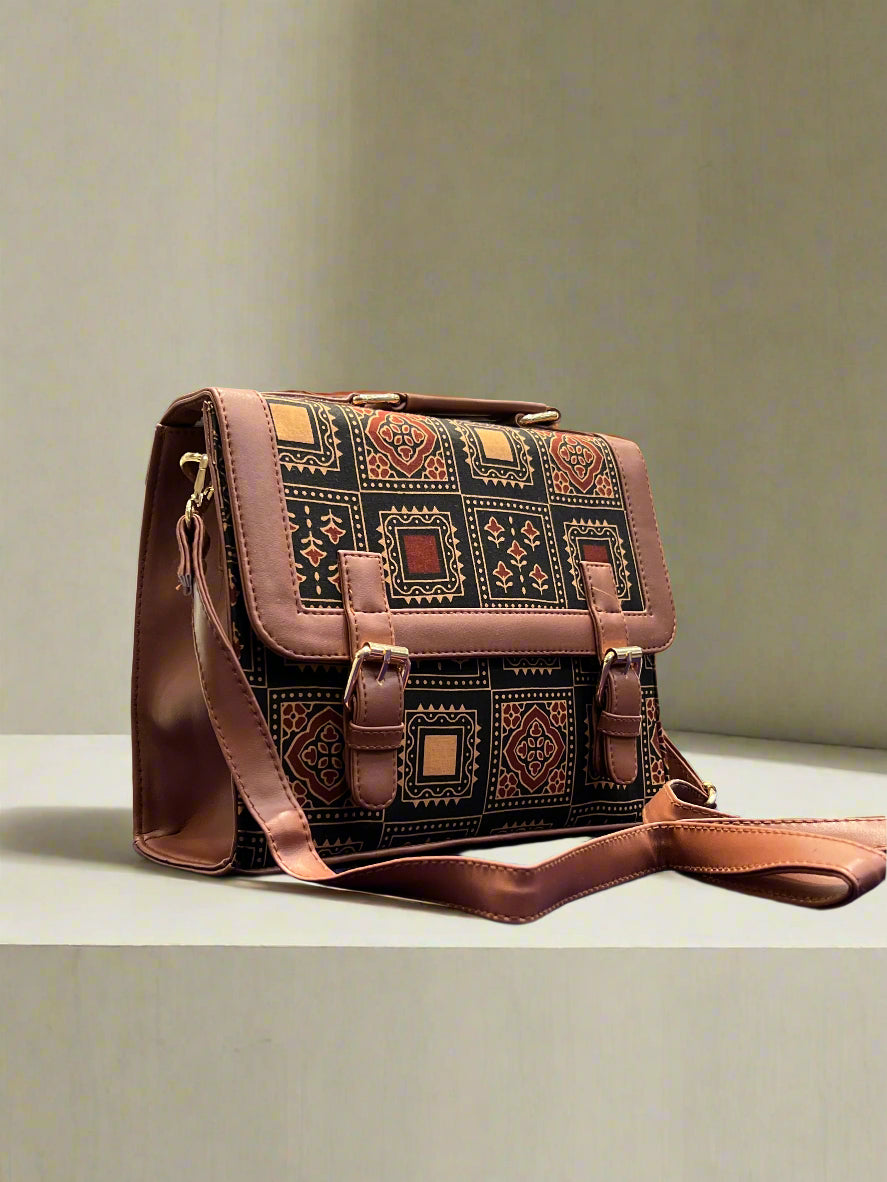 Traditional Flap Over Buckle Hand/Sling Bag