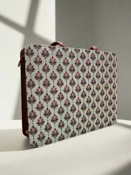 Beautiful Fabric Running Loose Floral Print Handbag