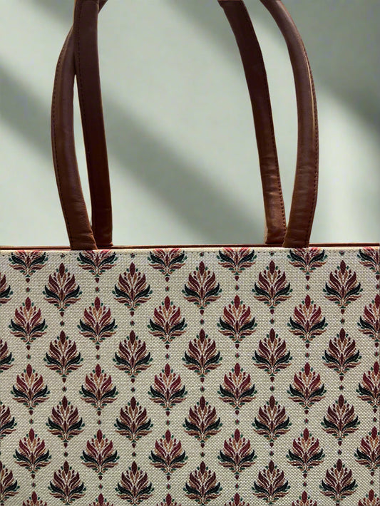 Beautiful Fabric Running Loose Floral Print Handbag