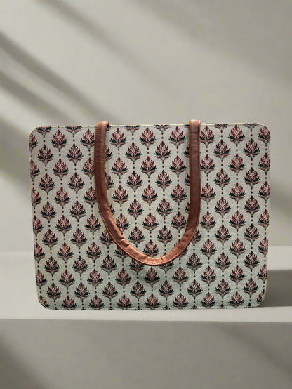 Beautiful Fabric Running Loose Floral Print Handbag