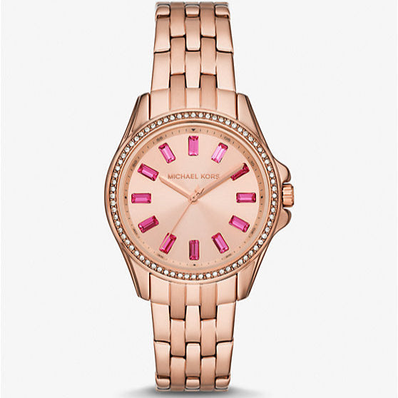 Pavé Rose Gold-Tone Ladies Watch
